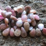 Opal, Pink, Variegated, Pear, 10 mm