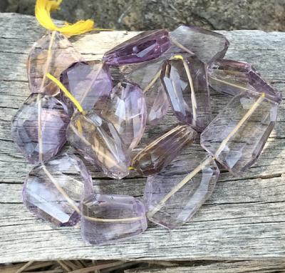 Ametrine, Flat Slice, 18 mm