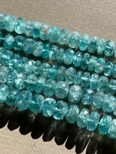 Apatite, Green, Rondelle, 8 mm 