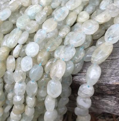 Aquamarine, Opaque, Oval, 7-8 mm