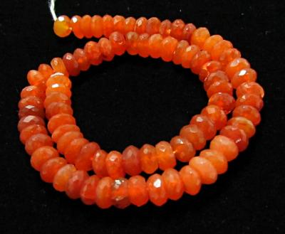 Carnelian, Rondelles, 8mm