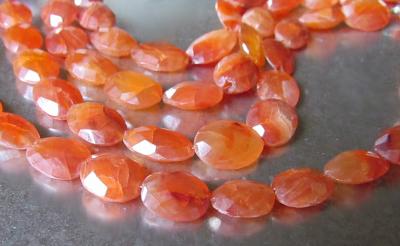 Carnelian, Oval, Diamond Finish