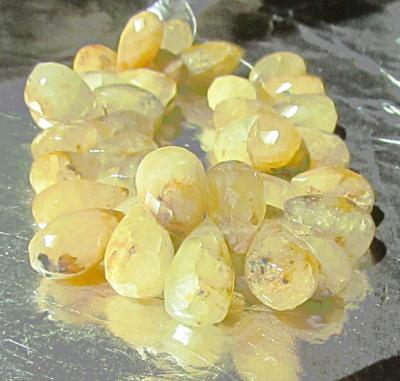 Heliodor, Drop, Faceted