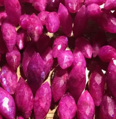 Moonstone, Ruby, Center Rice, 8 mm