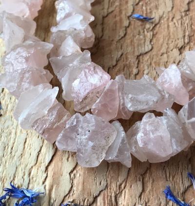 Quartz, Rose, Organic, Irregular, Center