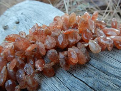 Sunstone, Pear, 7 mm