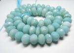 Amazonite, Rondelles, Faceted, LG