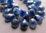 Chalcedony, Blue, Dark, Pear