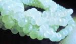 Chalcedony, Green, Rondelle, Diamond Fin