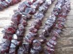 Garnet, Diamond Finish, Organic, 7-8 mm