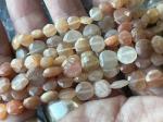 Moonstone, Multi, Coin, 7 mm