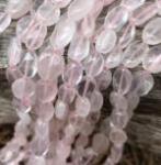 Quartz, Rose, Smooth, Oval, 7 mm