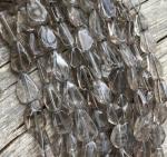 Quartz, Smoky, Center Pear, 6-7 mm