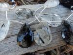 Quartz, Tourmalinated, Pear, X-Large