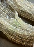 Quartz, Diamond Finish, Rondelle, 7-8mm