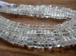 Quartz, Rock Crystal, Square, Smooth