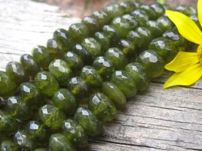 Vesuvianite, Rondelle, 7-8mm